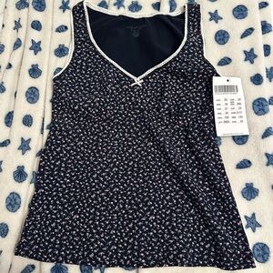 Brandy Melville Navy Floral Camisole